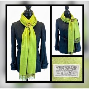 🧣 SCARF || Cashmere Feel Fringe Scarf-